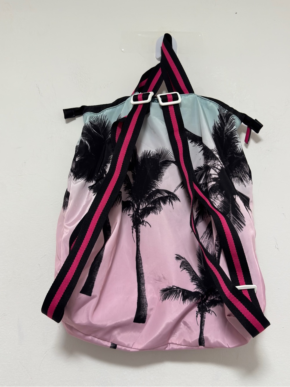 Victoria's Secret Backpack Packable Book Bag Travel Zip Closure Adjustable Strap - Picture 12 of 12